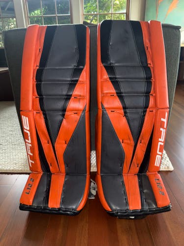 34" 2022 True L12.2 Goalie Leg Pads Pro Stock (Used)