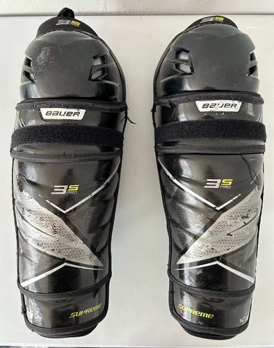 Senior Bauer Supreme 3S 14" Shin Pads Pro Stock (Used)