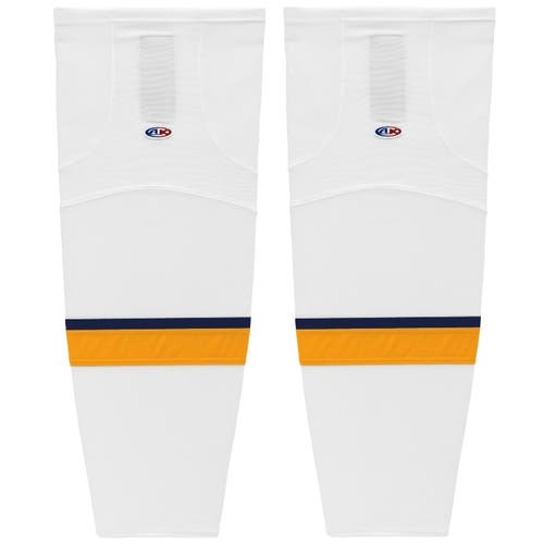 Athletic Knit HS2100-676 2017 Nashville White Cut&Sew Mesh Hockey Socks - Senior XL Wide 30"