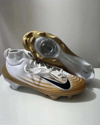 New Men's Nike Air Zoom Vapor Pro 1 White yellow gold Football Cleat size 11