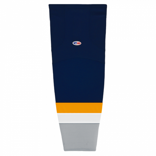 Athletic Knit HS2100-671 Nashville Navy Cut&Sew Mesh Ice Hockey Socks - Intermediate 25"