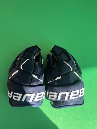 Blue Senior Bauer Supreme M5 Pro Gloves 13" (Used)