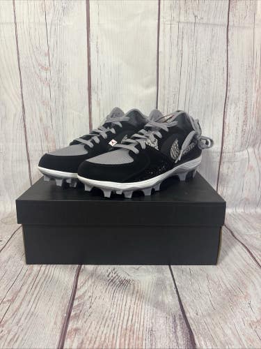 Men's Nike Air Jordan Stadium 90 Football Cleats HQ0210-060 Size 9.5 Black/Grey
