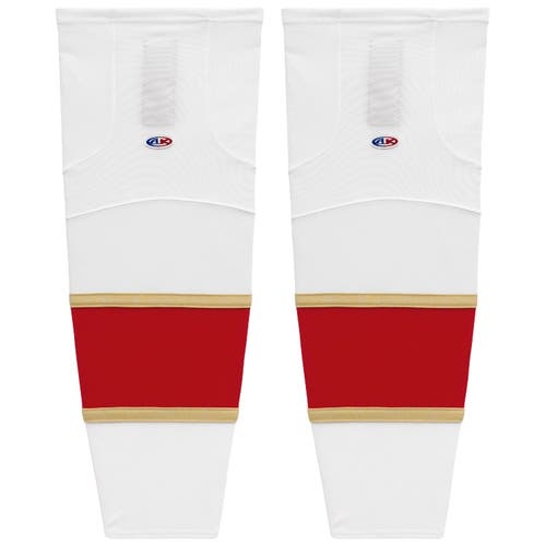 Athletic Knit HS2100-669 2016 Florida White Cut&Sew Mesh Hockey Socks - Senior 30"