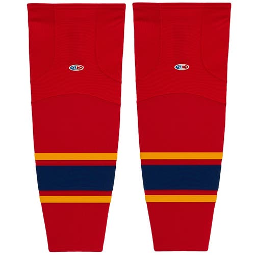 Athletic Knit HS2100-662 2013 Florida Red Cut&Sew Mesh Ice Hockey Socks - Youth 21"