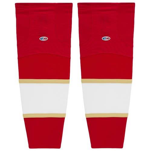 Athletic Knit HS2100-668 2016 Florida Red Cut&Sew Mesh Ice Hockey Socks - Youth 21"