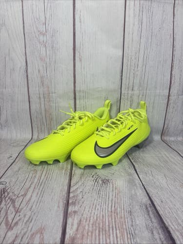 New Nike Vapor Edge Speed 3 Football Cleats Volt Silver Men's Size 12 IQ5164-700