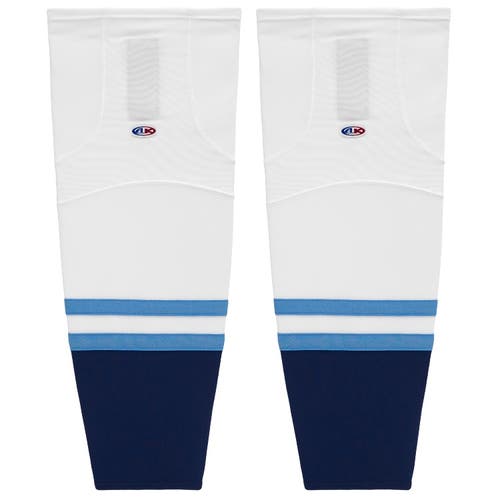 Athletic Knit HS2100-667 2010 Florida 3rd White Cut&Sew Mesh Ice Hockey Socks - Intermediate 25"