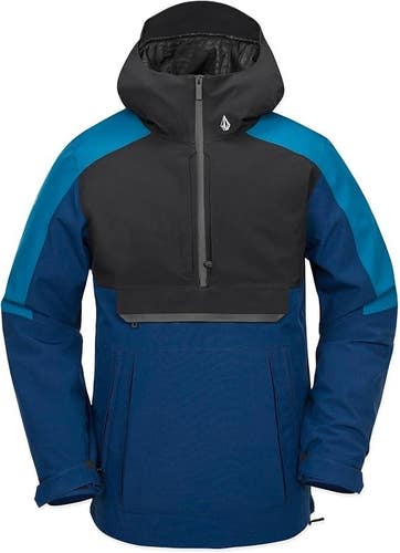 MENS VOLCOM BRIGHTON ANAROK PULLOVER SNOWBOARD SKI JACKET (XL) NAVY