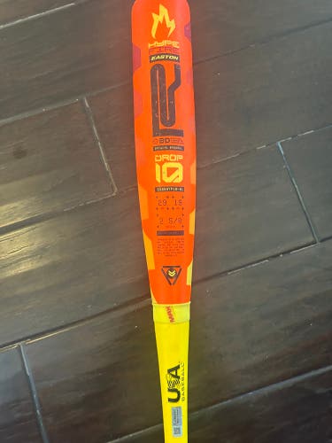 2025 Easton Hype Fire Composite USABat Certified Bat (-10) 19 oz 29" (Used)