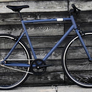DECATHLON ELOPS 500 HYBRID BIKE SIZE X-LARGE, 60 CM, SINGLESPEED, CHROME