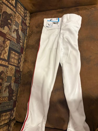 White Men's Small Youth Champro Game Pants (New)