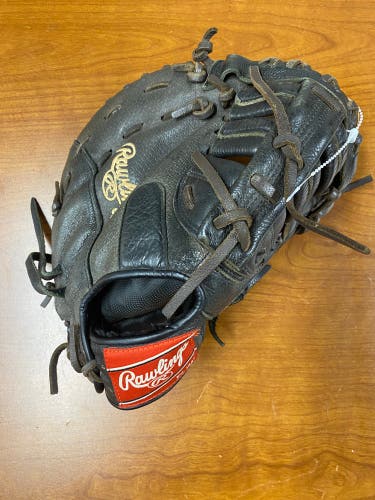 Black Rawlings Highlight Series RH First Base Baseball Glove 11.5" (Used)