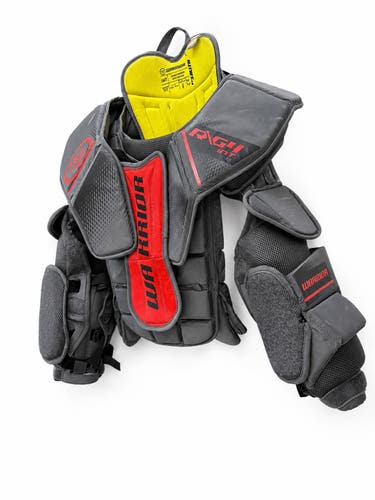 Warrior Ritual G4 INT S/M Goalie Chest & Arm Protector Intermediate Gray Hockey