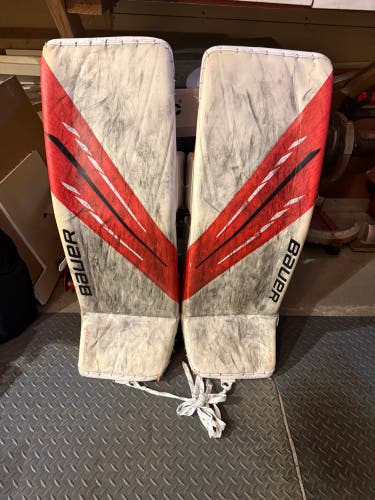 Large 2021 Bauer Vapor Hyperlite Goalie Leg Pads (Used)