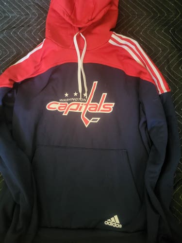 Adult XL Aunthentic Washington Capitals Adidas Sweatshirt (New)