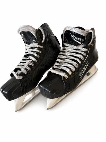 Bauer Supreme S29 Goalie Ice Hockey Skates Black w/ Tuuk Vertex Edge Holders