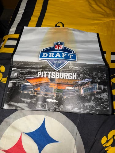 NFL Football Draft 2026 Reusable Tote Bag Brand New With Tags Graphic Print