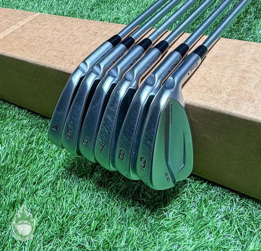 Used Ping Black Dot i59 Forged Irons 4-9 Project X LS 6.0 Stiff Steel Golf Set