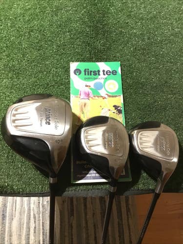Prince Golf Thunder Sole Woods & Hybrid Set D, 3W, 3H Seniors Lite Graphite VGC