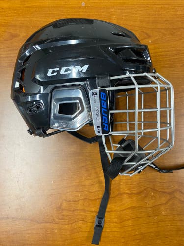 Black Medium CCM Tacks 710 Helmet (Used)