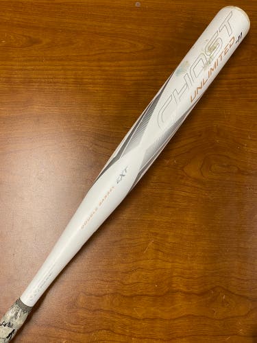 White 2023 Easton Ghost Unlimited Composite Bat (-11) Composite 20 oz 31" (Used)