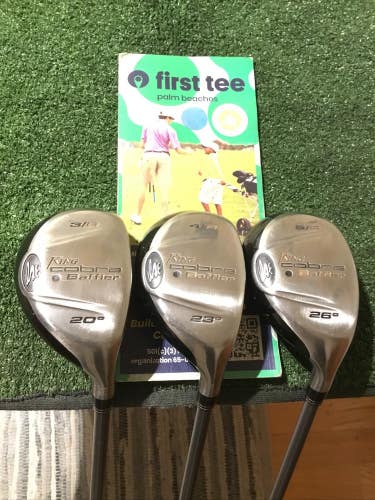 King Cobra Baffler Hybrids Set (3H, 4H, 5H) Regular Aldila NV-HL65 Graphite VGC