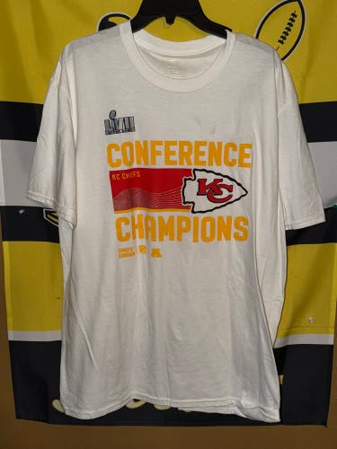 Fanatics NFL Football Kansas City Chiefs Conference Champs T Shirt Brand New