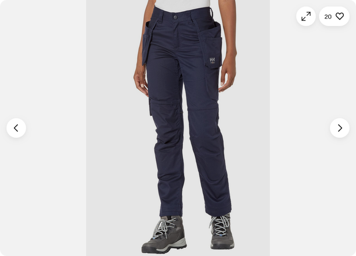 NEW Helly Hansen Women's Workwear Luna Light Construction Pant navy 14-34"/32"