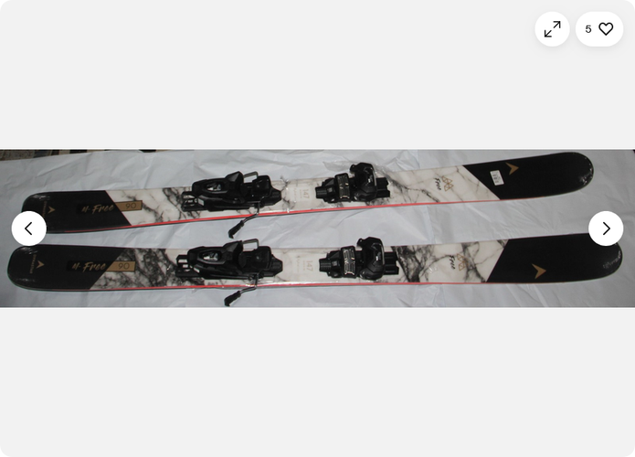 New Dynastar M-Free 90 Skis 147cm + Attack 11 Demo MN bindings set