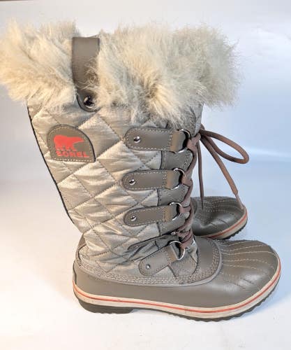 Sorel Tofino II Quilted Faux Fur Lined Waterproof Winter Snow Boots Size 10