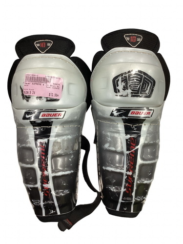 Used Bauer SUPREME Junior Shin Guards Black 8" 11613-S000189032