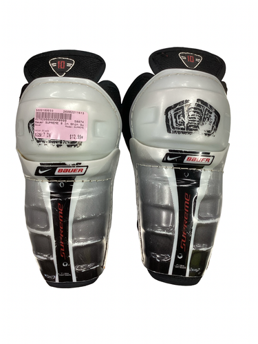 Used Bauer SUPREME Junior Shin Guards Black 7" 11613-S000189033