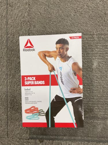Used Reebok 3 PACK SUPER BANDS Super Band None Special Heavy 11614-S000243229