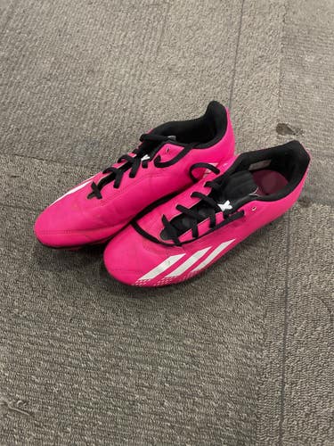 Used Adidas PREDATOR X Soccer Cleats Pink Junior 05 11614-S000243226