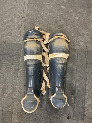 Used Easton JEN SCHRO SHIN GUARDS Catchers Leg Guards Grey Adult 11614-S000243199