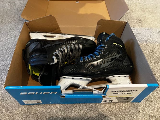 2024 Bauer Elite Hockey Goalie Skates Regular Width 8.5 (Used)