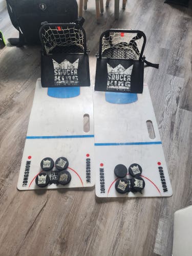 gongshow saucer king hockey training kit with carrying bag