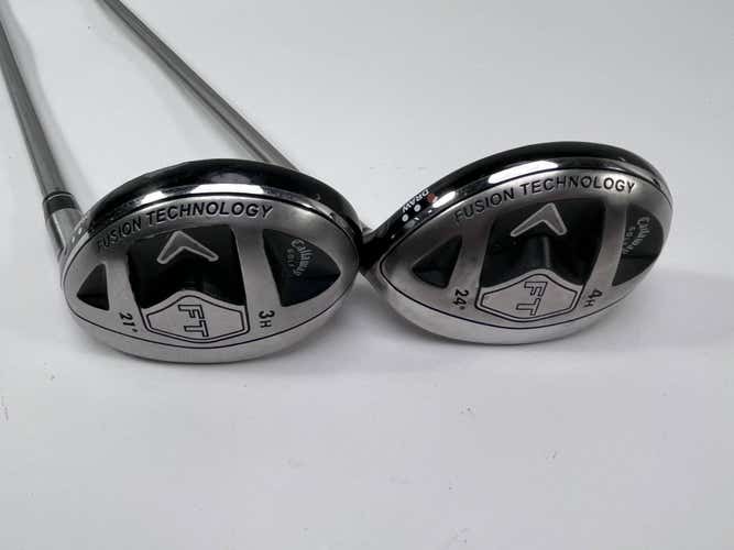 Callaway FT Hybrid 2008 3 & 4 Hybrid Set 21* | 24* Fujikura Fit On M Senior RH