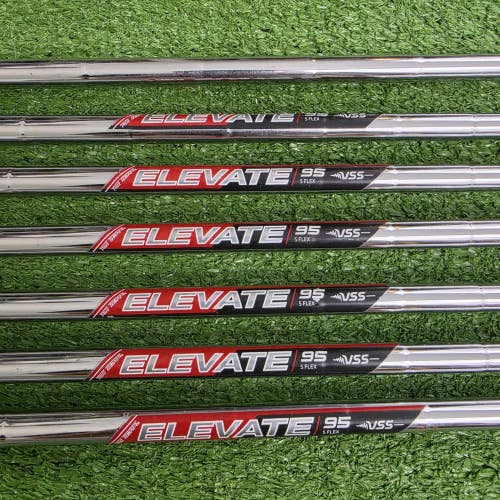 True Temper Elevate VSS 95 Stiff Flex Iron Shaft Pulls Set Of 7, 35"-38" .355"