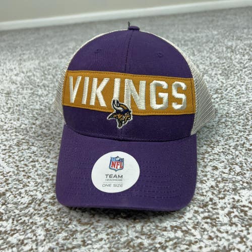 Minnesota Vikings Hat Cap Snap Back Mens One Size NFL Football Team Apparel