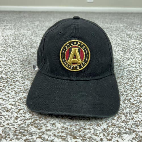 Atlanta United FC Hat Cap Strap Back Mens One Size Black MLS Soccer New Era