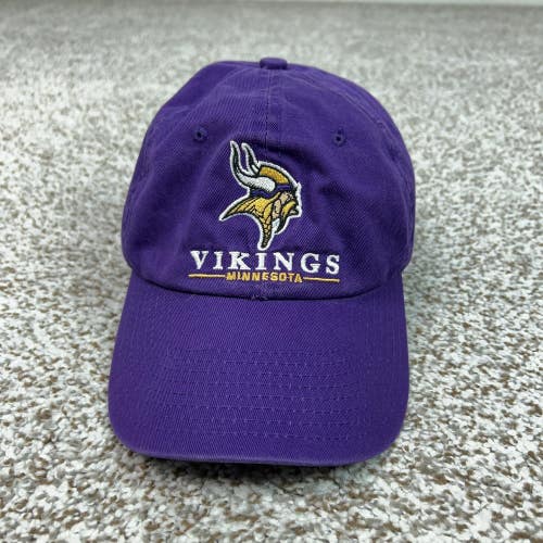 Minnesota Vikings Hat Cap Strap Back Mens One Size Purple NFL Football NFL Logo
