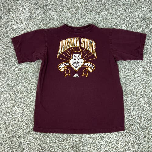 Arizona State Sun Devils Shirt Womens Large Red NCAA Football Adidas College