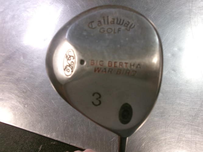 Used Callaway BIG BERTHA WARBIRD Mens Fairway Wood RH 3 Wood 11868-S000071587