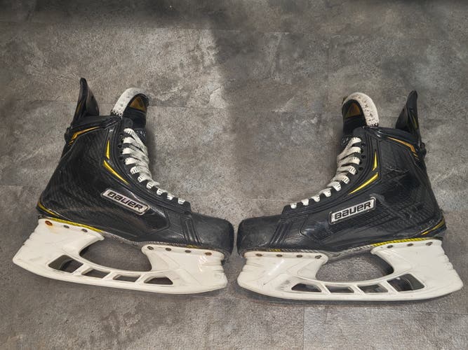 Bauer 2S Pro Hockey Skates Sz 8 Fit 2 with Steel