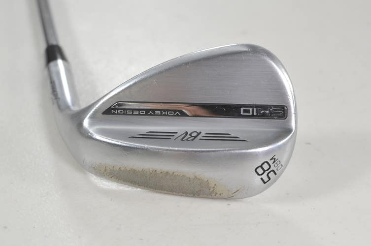 Titleist Vokey SM10 Tour Chrome 58*-08M Wedge Right BV Wedge Flex Steel #219839