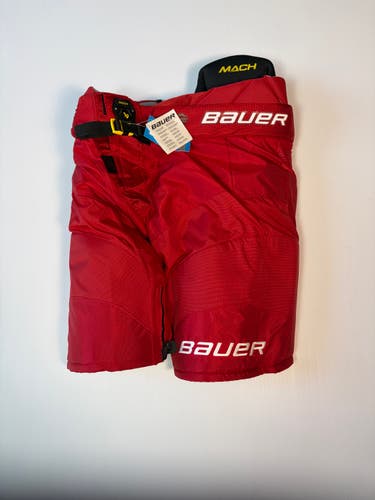 New Senior Bauer Supreme Mach Hockey Pants - Red