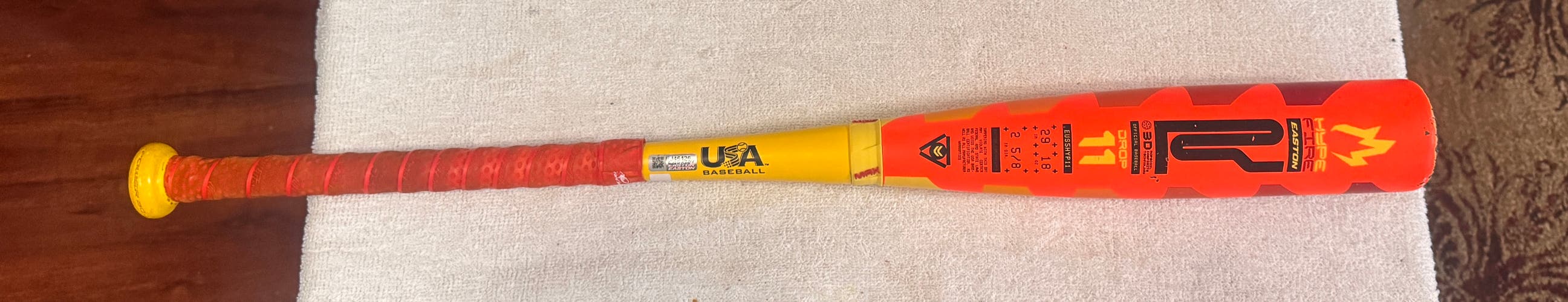 2025 Easton Hype Fire Composite USABat Certified (-11) 18 oz 29" (Used) w/ updated grip