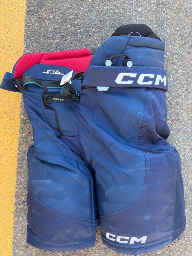 Blue Senior Large CCM JetSpeed FT6 Hockey Pants (Used)